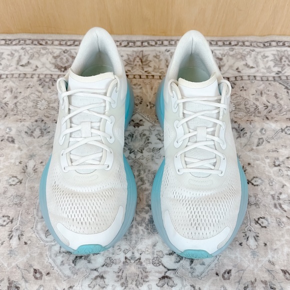 Lululemon BlissFeel Running Shoes White Cyan Blue Cirrus Blue - Picture 4 of 11